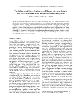 The Influence of Shape Similarity and Shared Labels on Infants