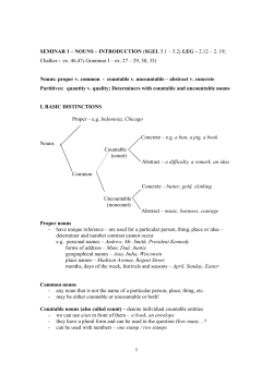 NOUNS - IS MU