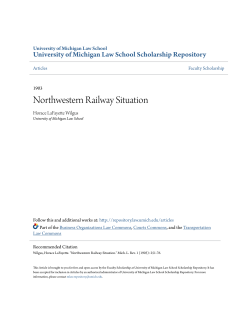 Northwestern Railway Situation - University of Michigan Law School