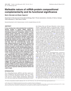 Malleable nature of mRNA-protein compositional