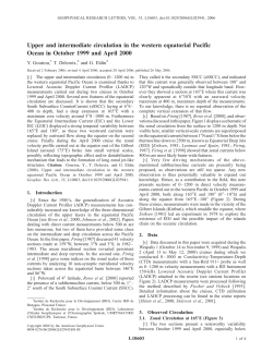 Upper and intermediate circulation in the western equatorial Pacific