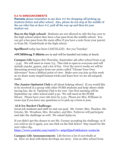 9.4.14 Announcements - Plainfield Community Schools
