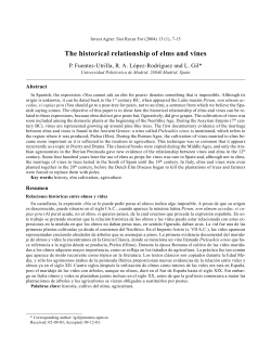 The historical relationship of elms and vines