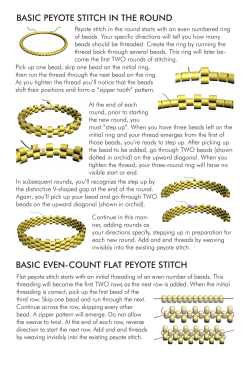 BASIC PEYOTE STITCH IN THE ROUND BASIC EVEN