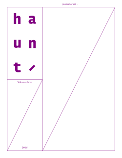 40 Volume - Haunt Journal of Art