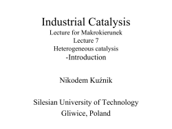 Catalysis Lecture for Makro