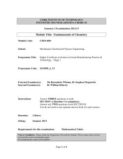 SGMPR_6_Y1 CHEI6001 Fundamentals of Chemistry - CIT