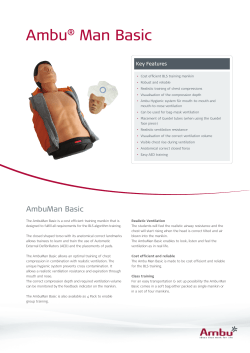 Ambu&reg; Man Basic Datasheet