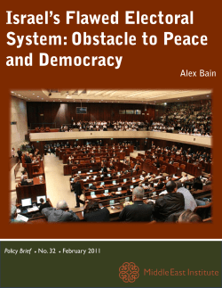 Israel`s Flawed Electoral System