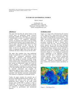Future of Geothermal Energy