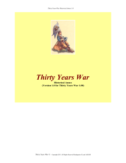 Thirty Years War Manual