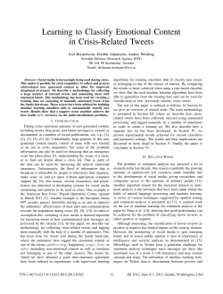 Learning to Classify Emotional Content in Crisis-Related Tweets