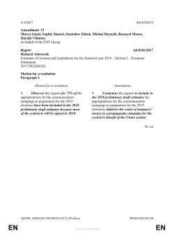 4.4.2017 A8-0156/33 Amendment 33 Marco Zanni, Sophie Montel
