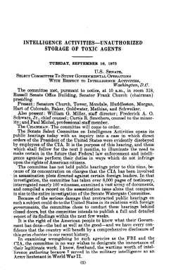Church Cmte Vol 1: William Colby