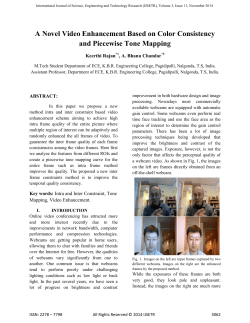 A Novel Video Enhancement Based on Color Consistency and