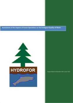 Assessment of the Impacts of Forest Operations on the Ecological