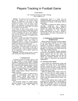 Players Tracking in Football Game