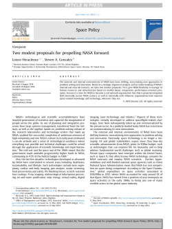 Two modest proposals for propelling NASA forward