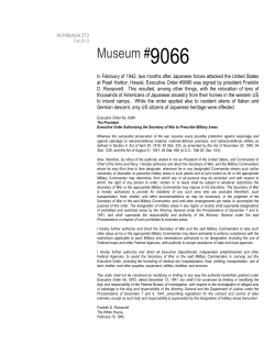 Museum 9066 Assignment