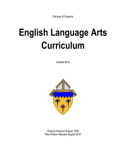 English Language Arts Curriculum