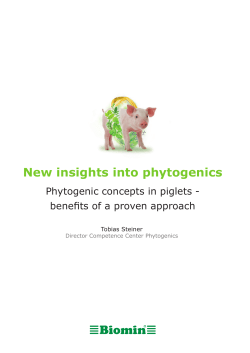 New insights into phytogenics
