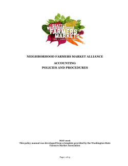 NFMA Acctg Manual 2016 - Seattle Neighborhood Farmers