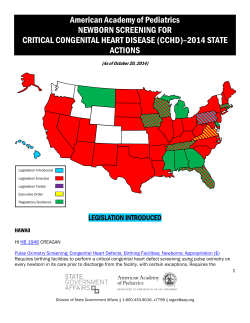 pulse oximetry screening for ciritical congential health