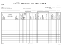 1910 CENSUS UNITED STATES