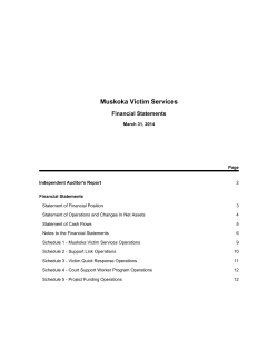 ited Financial Statements March 31, 2014