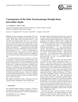 Consequences of the Solar System passage through dense