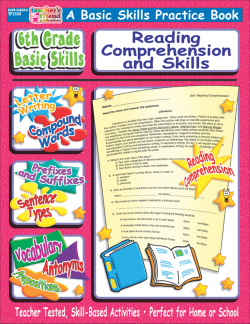 Sixth Grade Basic Skills