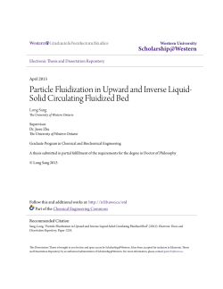 Particle Fluidization in Upward and Inverse Liquid