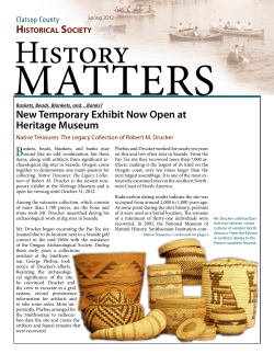 Newsletter - 2012 Spring - Clatsop County Historical Society