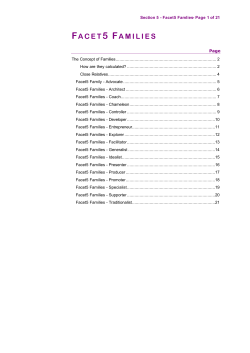 FACET5 FAMILIES