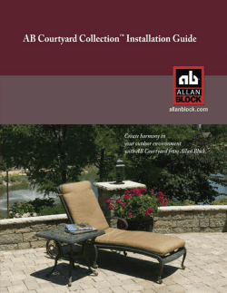 Allan Block Stackable Patio Wall System