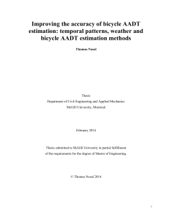 Improving the accuracy of bicycle AADT estimation
