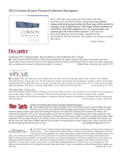 Tasting Notes and Press Sheet