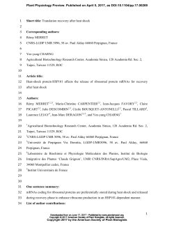 Heat-shock protein HSP101 affects the release of