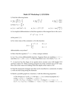 Math 157 Workshop 3, 12/13/2016