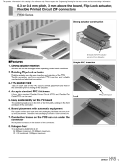 0.3 or 0.4 mm pitch, 3 mm above the board, Flip