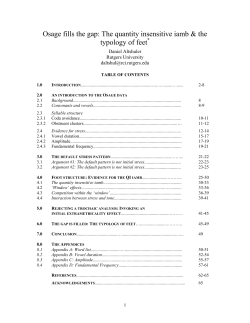 The quantity insensitive iamb