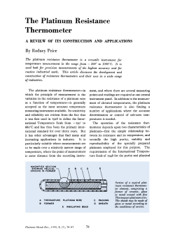 The Platinum Resistance Thermometer