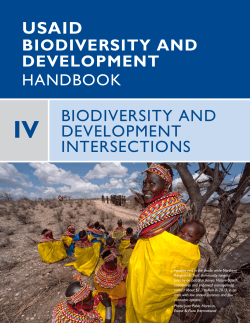 USAID Biodiversity and Development Handbook 2015 Chapter 4.3