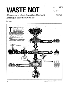 Almond byproducts keep Blue Diamond running at