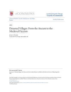 Deserted Villages: From the Ancient to the