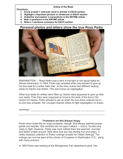 Personal photos and letters show the true Rosa Parks