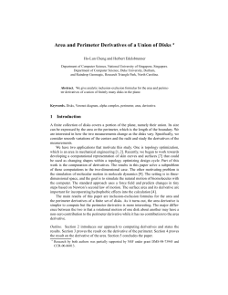 Area and Perimeter Derivatives of a Union of Disks