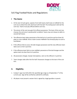5v5 Flag Football Rules and Regulations