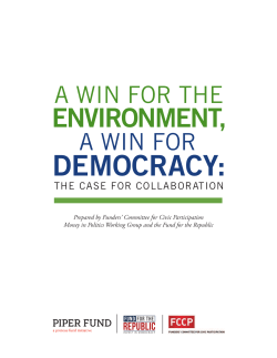 A Win for the Environment, A Win for Democracy