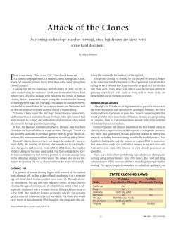 Attack of the Clones - National Conference of State Legislatures
